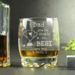 Personalised 'Simply The Best' Trophy Motif Glass Tumbler - Image 4