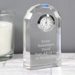 Personalised Any Message Crystal Mantel Clock - Image 3