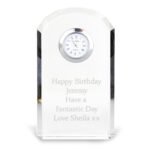 Personalised Any Message Crystal Mantel Clock - Image 6