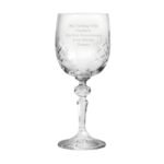 Personalised Any Message Cut Crystal Wine Glass - Image 8