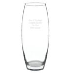Personalised Any Message Tapered Glass Bullet Vase - Image 6