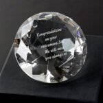 Personalised Any Message Diamond Paperweight - Image 3