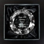 Personalised Any Message Diamond Paperweight - Image 2