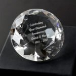 Personalised Any Message Diamond Paperweight - Image 4