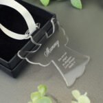 Personalised Any Message Hanging Acrylic Angel Shaped Decoration - Image 3