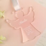 Personalised Any Message Hanging Acrylic Angel Shaped Decoration - Image 4