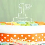 Personalised Any Message '1st' Celebration Acrylic Cake Topper