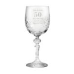 Personalised Big Numbers Cut Crystal Wine Glass - Image 7