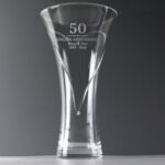 Personalised Special Year Diamante Heart Glass Vase - Image 4