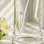 Personalised Special Year Large Hand Cut Diamond Effect Heart Glass Vase - Image 3