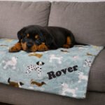 Personalised Multi Dog Design Fleece Blanket - Image 3