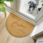 Personalised Any Message Couples Half Moon Coir Indoor Doormat - Image 4