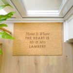 Personalised Any Message Rectangle Coir Indoor Doormat - Image 5