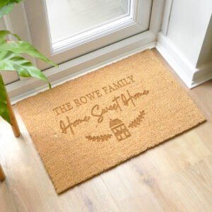 P011021 Personalised 'Home Sweet Home' Rectangle Coir Indoor Doormat 2