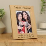 Personalised 'Best Friends' 5x7 Portrait Oak Finish Photo Frame - Image 2