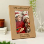 Personalised 'Grandchildren' 5x7 Portrait Oak Finish Photo Frame - Image 2