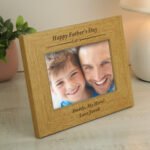 Personalised Formal Design 6x4 Landscape Oak Finish Photo Frame - Image 4