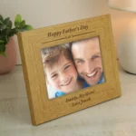 Personalised Formal Design 6x4 Landscape Oak Finish Photo Frame - Image 3