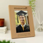 Personalised 'Graduation' 5x7 Portrait Oak Finish Photo Frame - Image 3
