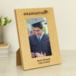 Personalised 'Graduation' 4x6 Portrait Oak Finish Photo Frame - Image 3