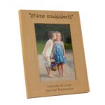 Personalised 'Great Grandchildren' 5x7 Portrait Oak Finish Photo Frame - Image 4