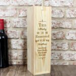 Personalised 'Reserved For' Wooden Wine Bottle Gift Box - Image 4