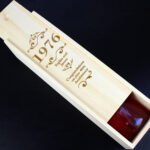 Personalised Elegant Number Wooden Wine Bottle Gift Box - Image 3