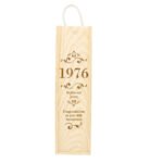 Personalised Elegant Number Wooden Wine Bottle Gift Box - Image 5