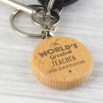 Personalised 'The World's Greatest' Wooden Keyring - Image 2