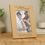 Personalised 'First My Mum, Forever My Friend' 5x7 Portrait Oak Finish Photo Frame - Image 2