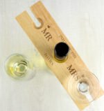 Personalised Married Couple Wooden Wine Glass & Bottle Holder - Image 2
