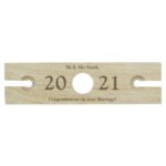 Personalised Year & Message Wooden Wine Glass & Bottle Holder - Image 7