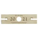 Personalised Year & Message Wooden Wine Glass & Bottle Holder - Image 7