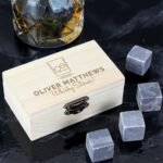 Personalised On The Rocks Whisky Cooling Stones + Storage Box