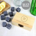 Personalised Birthday Whisky Cooling Stones + Storage Box - Image 2