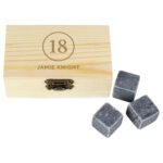 Personalised Birthday Whisky Cooling Stones + Storage Box - Image 5