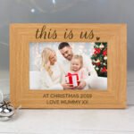Personalised 'This Is Us' Heart Motif 6x4 Landscape Wooden Photo Frame - Image 4