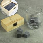 Personalised 'No.1' Whisky Cooling Stones & Glass Tumbler Set - Image 5