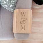 Personalised Initials Wooden Sofa Tray - Image 3