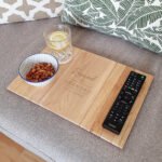 Personalised Any Message Classic Design Wooden Sofa Tray