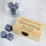 Personalised 'Let The Evening Be-Gin' Cooling Stones + Storage Box - Image 4