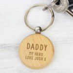 Personalised Any Message Wooden Keyring - Image 5