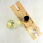 Personalised Any Message Wooden Wine Glass & Bottle Holder - Image 7