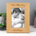 Personalised Any Message 4x6 Portrait Wooden Photo Frame