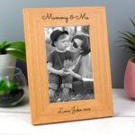 Personalised Any Message 4x6 Portrait Wooden Photo Frame - Image 7