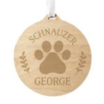 Personalised Dog Breed Round Wooden Christmas Bauble - Image 8