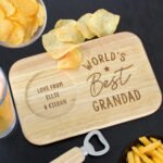 Personalised 'World's Best' Wooden Coaster Tray - Image 2