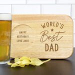 Personalised 'World's Best' Wooden Coaster Tray - Image 5