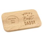 Personalised 'World's Best' Wooden Coaster Tray - Image 8