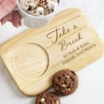 Personalised Any Message Wooden Coaster Tray